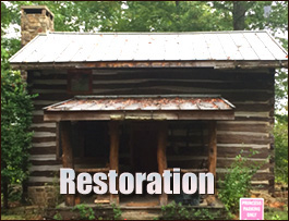 Historic Log Cabin Restoration  Hoffman, North Carolina